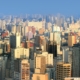 Aerial view of city skyline